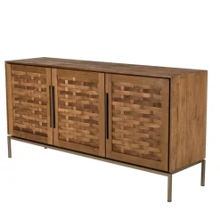 Buffet 3 portes en bois de teck recyclé