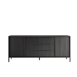 Buffet 2 portes et 3 tiroirs panneaux de particules