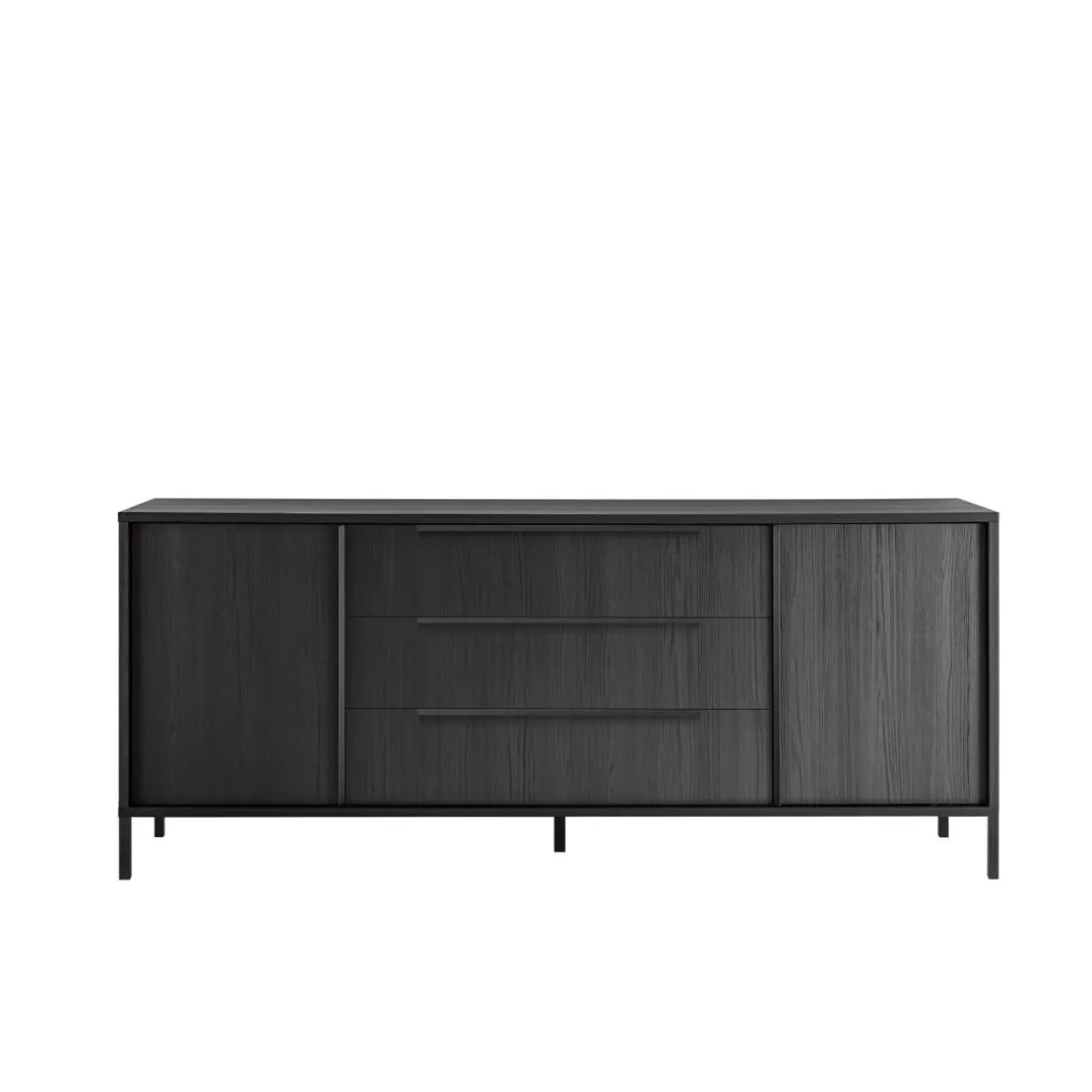 Buffet 2 portes et 3 tiroirs panneaux de particules