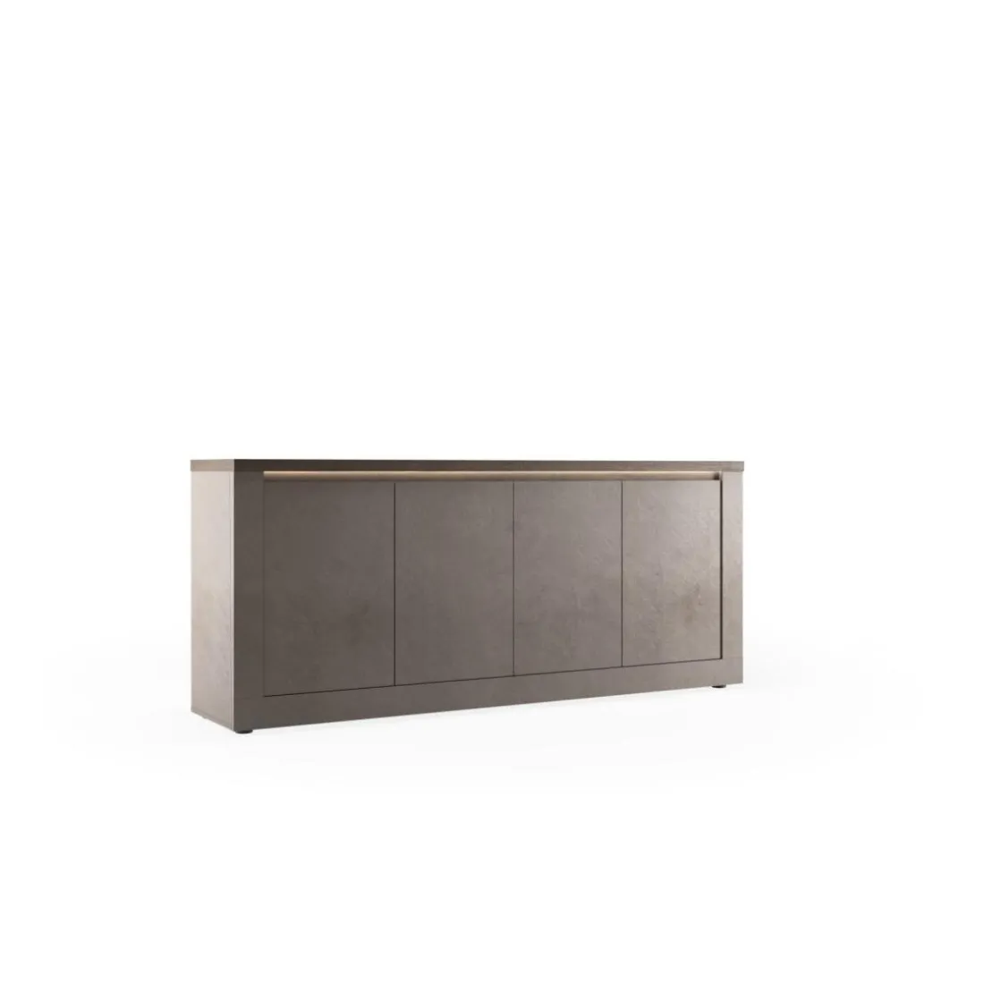 Buffet 4 portes ISCHIA avec éclairage LED intégré