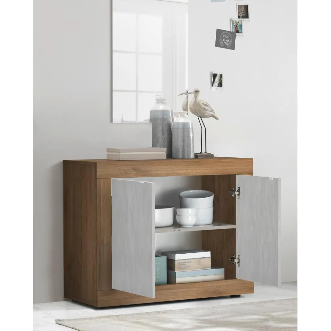Buffet 2 portes panneaux de particules de première qualité