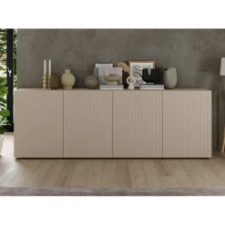 Buffet 4 portes RIOPanneaux de particules de première qualité Portes en MDF