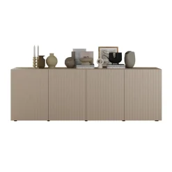 Buffet 4 portes RIOPanneaux de particules de première qualité Portes en MDF