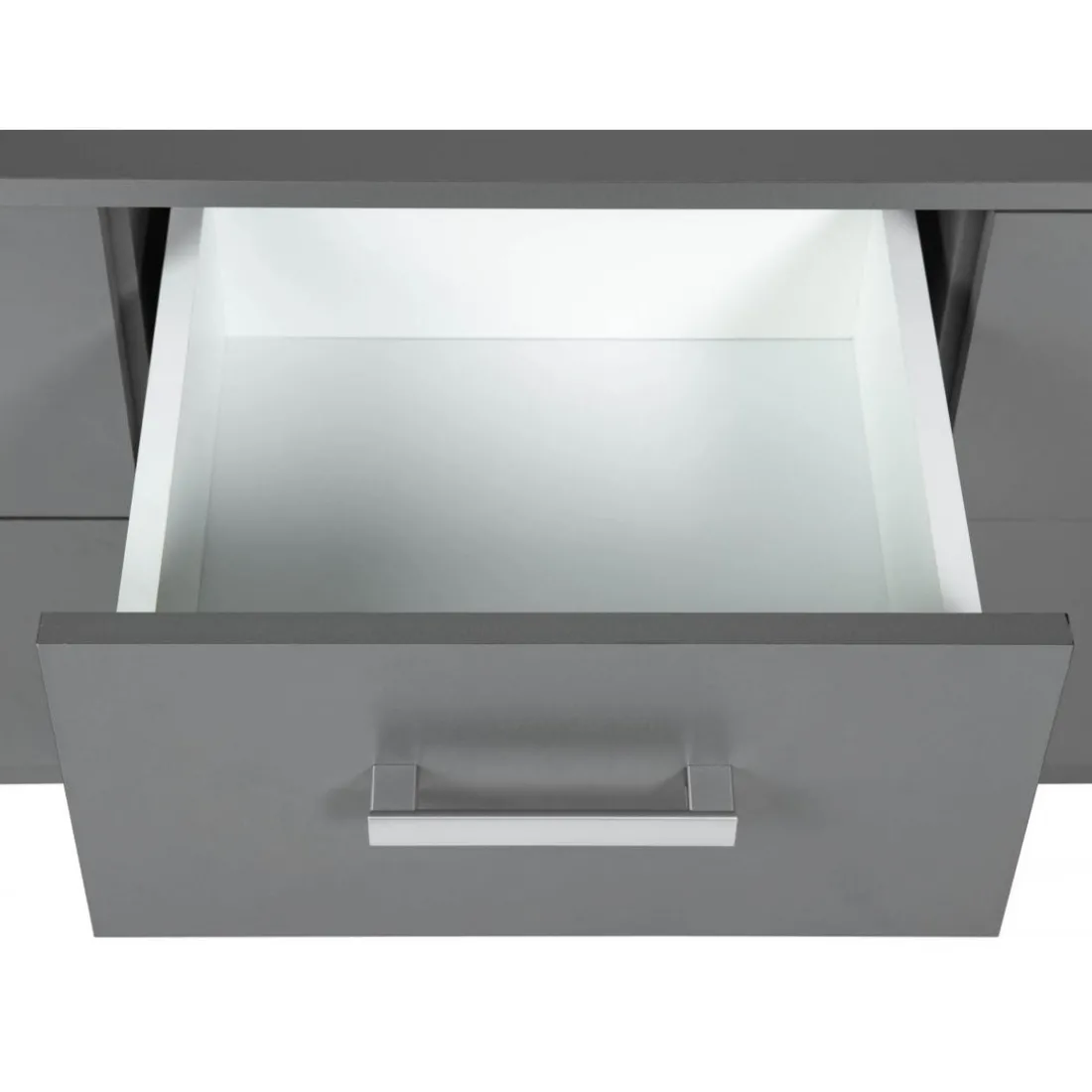 Buffet 6 Tiroirs Gris Graphite ELENZIO