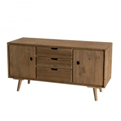 Buffet ANDY Scandi Bois 2 Portes 3 Tiroirs Sapin