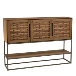 Buffet en bois de teck recyclé 3 portes