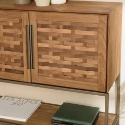 Buffet en bois de teck recyclé 3 portes