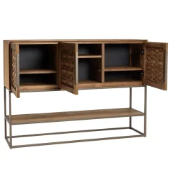Buffet en bois de teck recyclé 3 portes