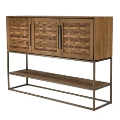 Buffet en bois de teck recyclé 3 portes