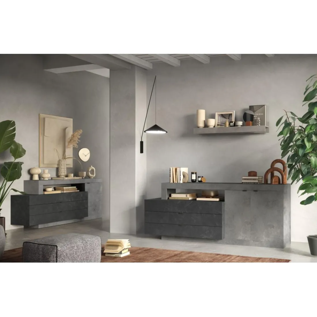 Buffet FREEDOM 2 portes et 3 tiroirs