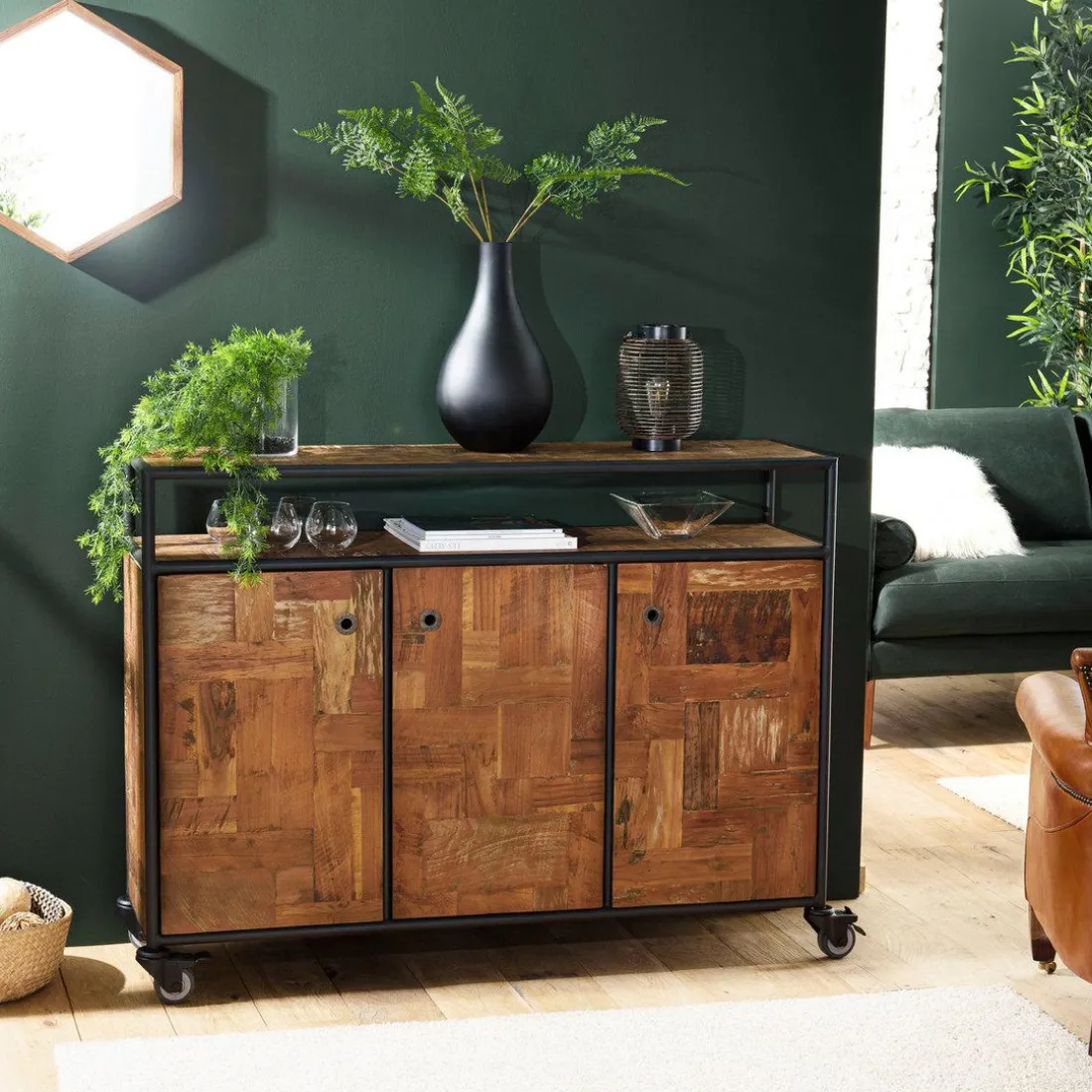 Buffet SIXTINE 3 portes 1 étagère