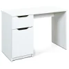 Bureau à glissières métalliques Blanc MAURATI