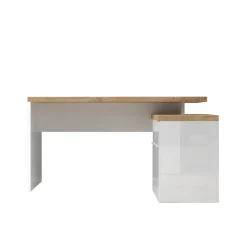 Bureau 2 portes 1 tiroir poigné en métal EASY