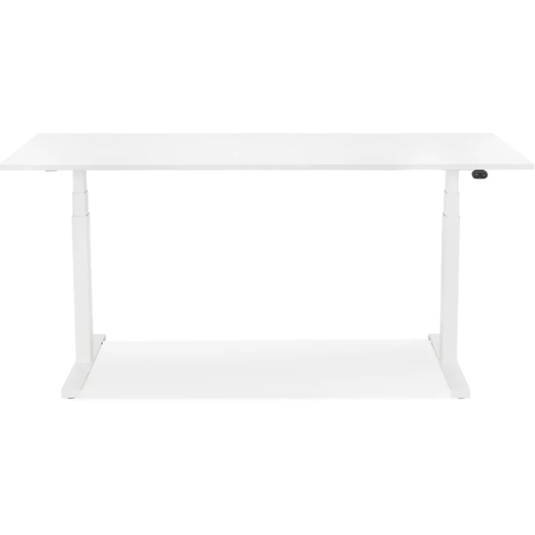 Bureau assis debout électrique 'TRONIK' blanc