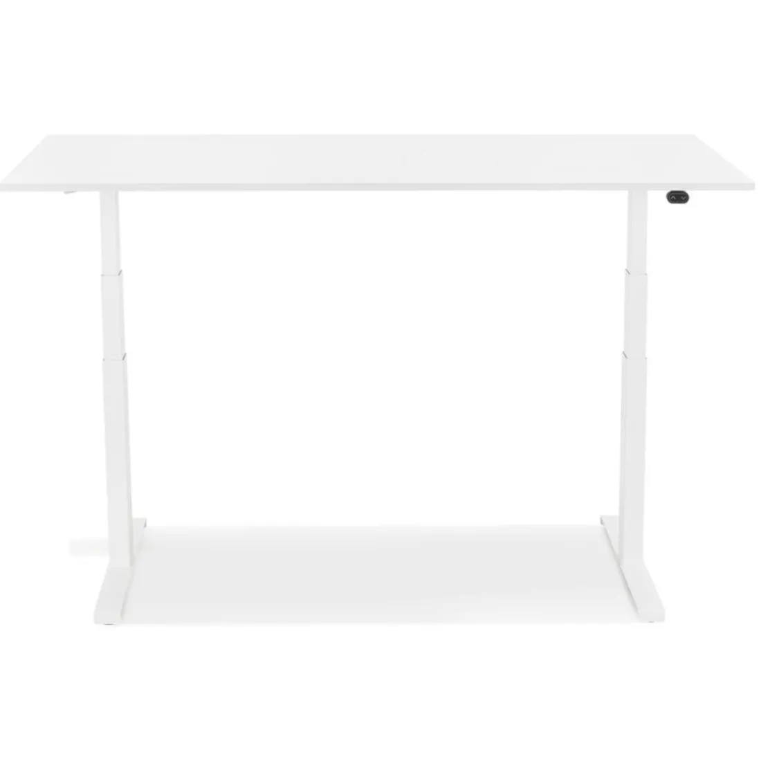 Bureau assis debout électrique 'TRONIK' blanc