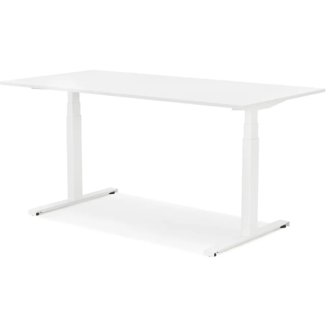 Bureau assis debout électrique 'TRONIK' blanc
