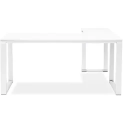 Bureau d'angle design 'XLINE' en bois blanc