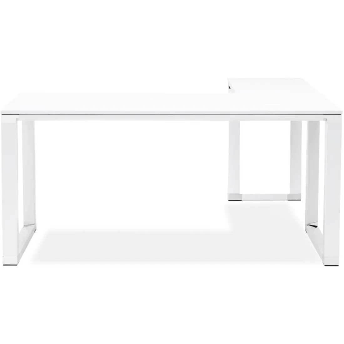 Bureau d'angle design 'XLINE' en bois blanc