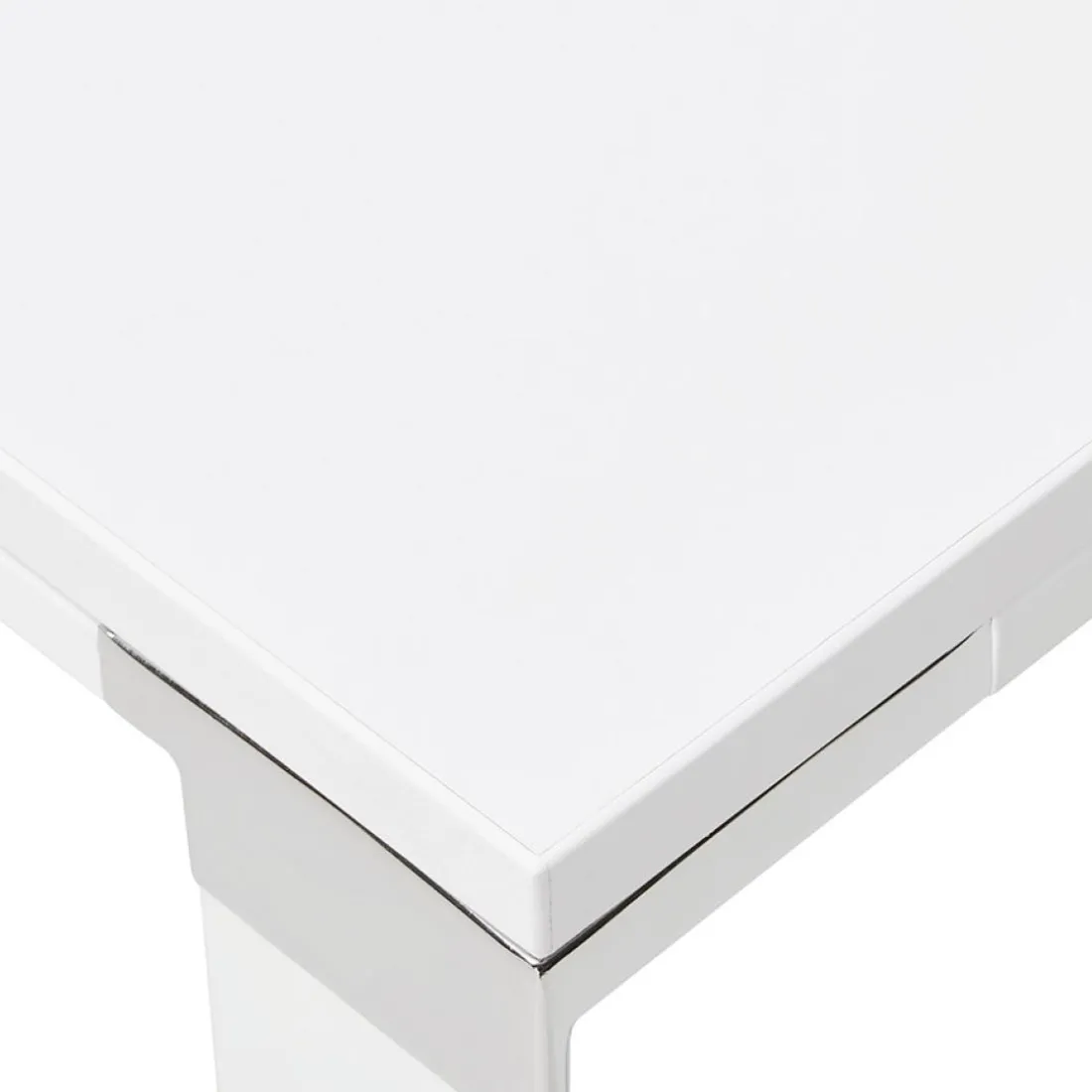 Bureau d'angle design 'XLINE' en bois blanc