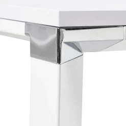 Bureau d'angle design 'XLINE' en bois blanc