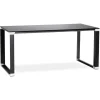 Bureau de direction droit design 'XLINE' en verre noir