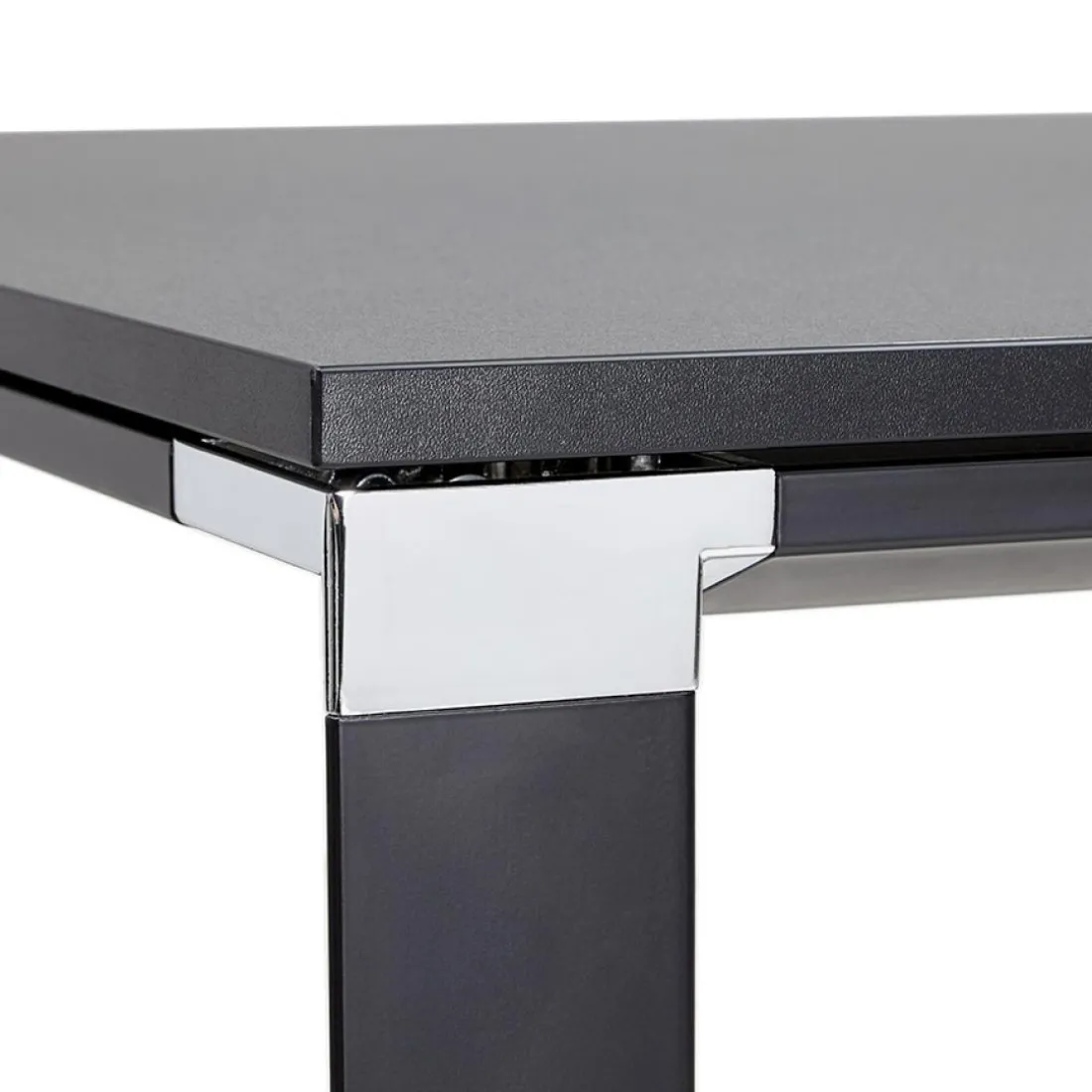Bureau de direction en angle design 'XLINE' en bois noir