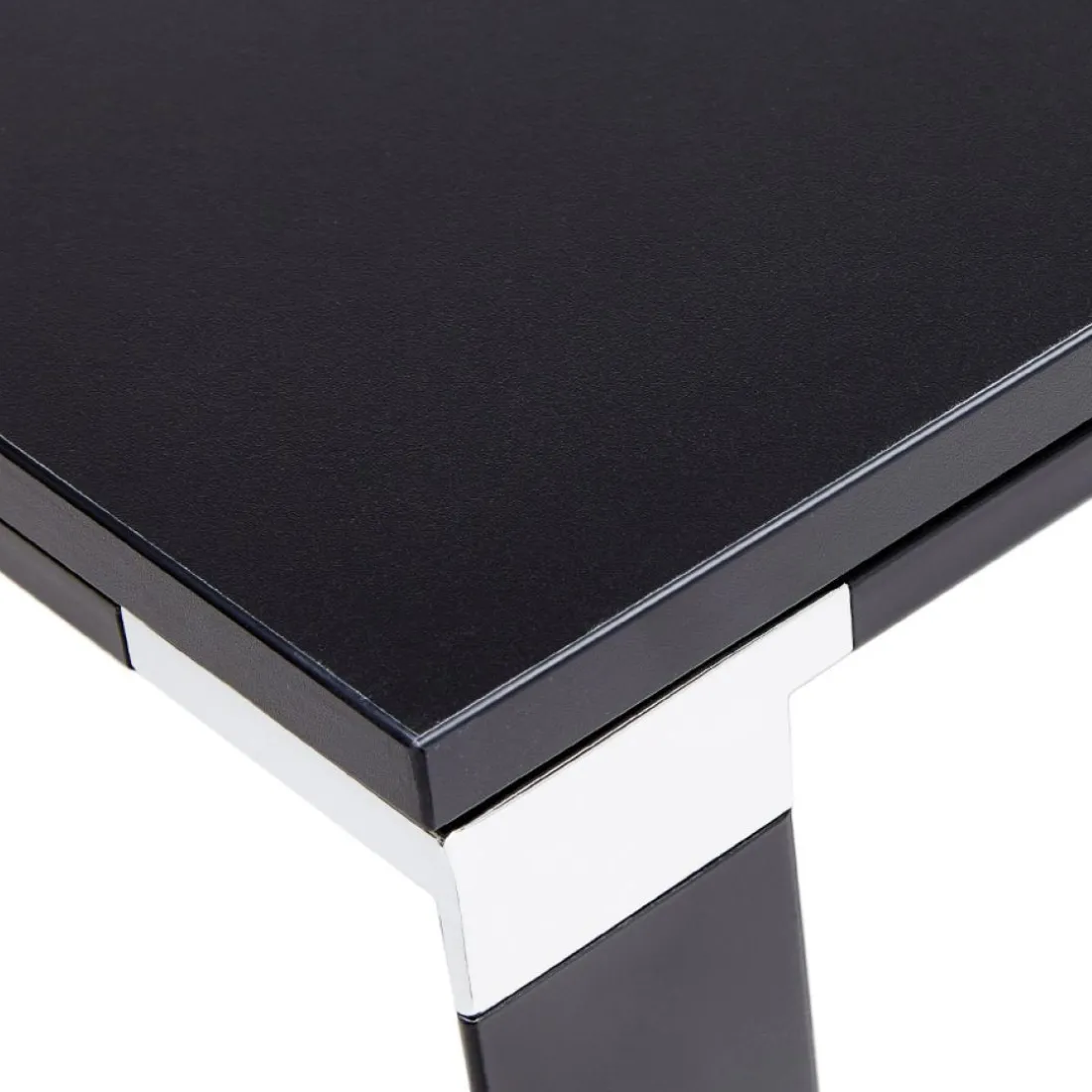 Bureau droit design 'XLINE' en bois noir