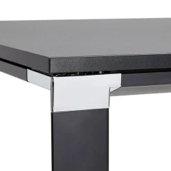 Bureau droit design 'XLINE' en bois noir