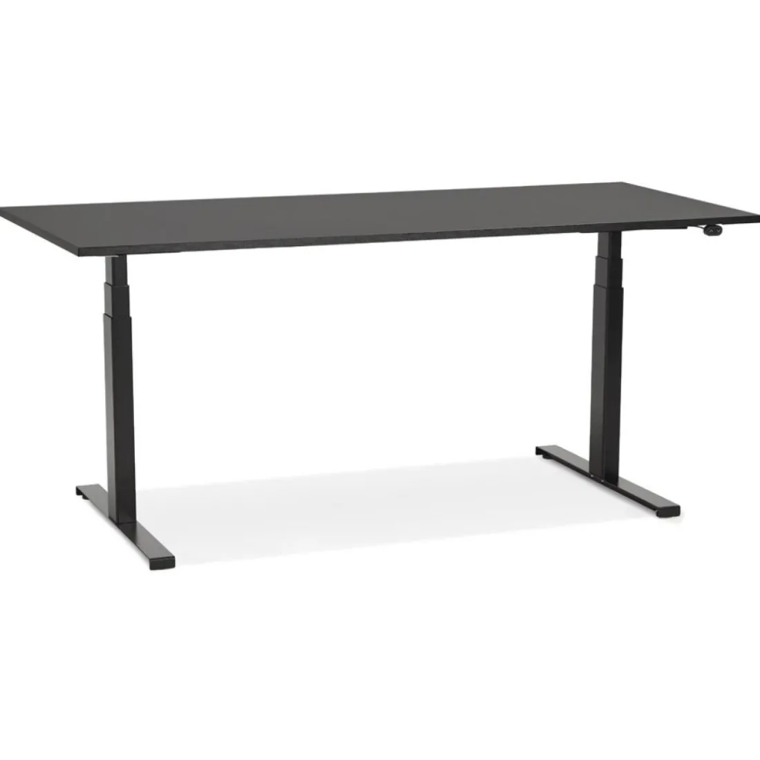 Bureau ergonomique électrique 'TRONIK' noir