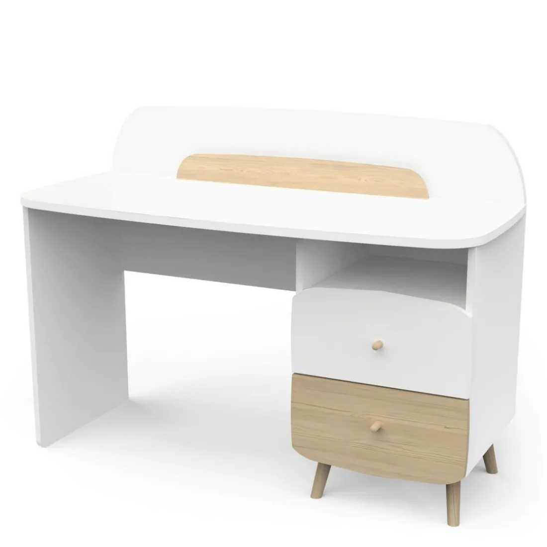 Bureau Junior 1 niche 2 tiroirs FIRMIANA