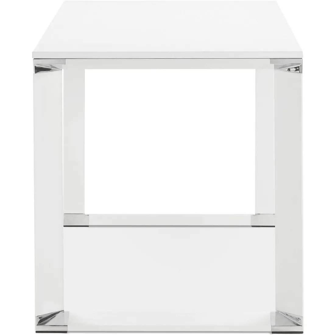 Bureau Piétement en Métal Blanc CESARO Blanc
