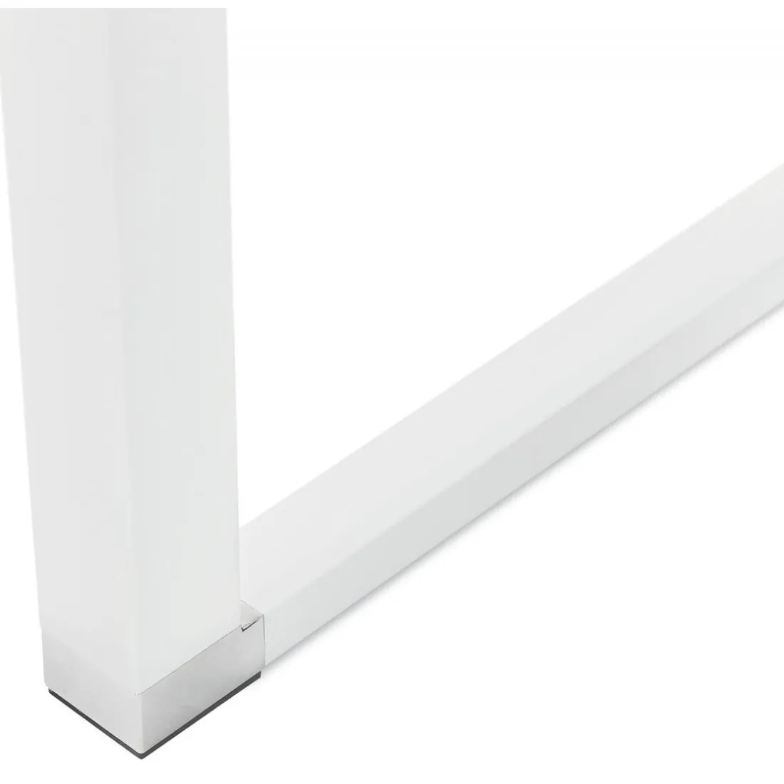 Bureau Piétement en Métal Blanc CESARO Blanc