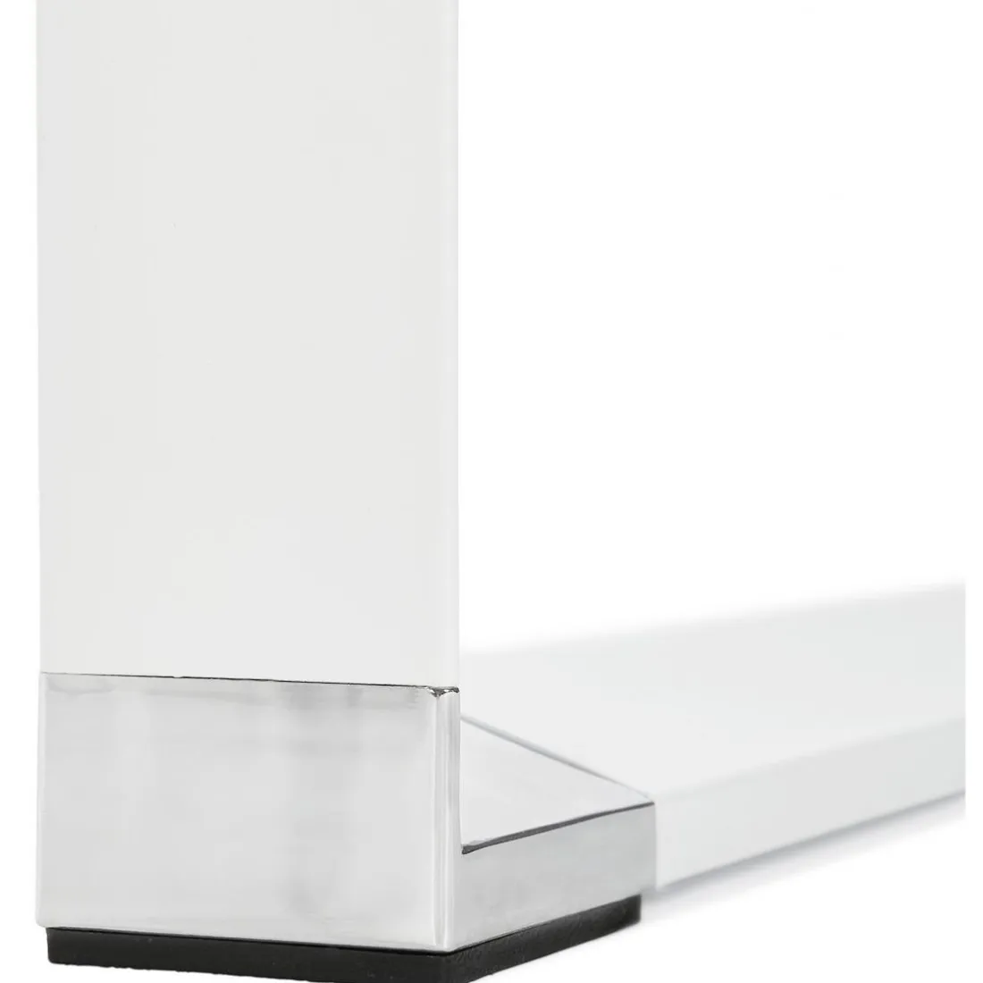 Bureau Piétement en Métal Blanc CESARO Blanc