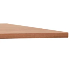 Bureau pliable 'FLEXO' sur roulettes en bois finition Noyer