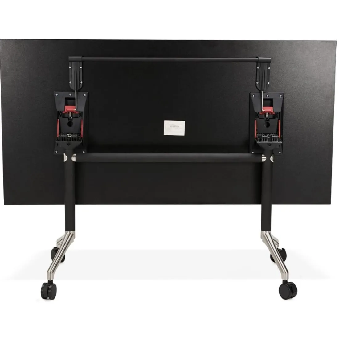 Bureau pliant 'FLEXO' noir sur roulettes