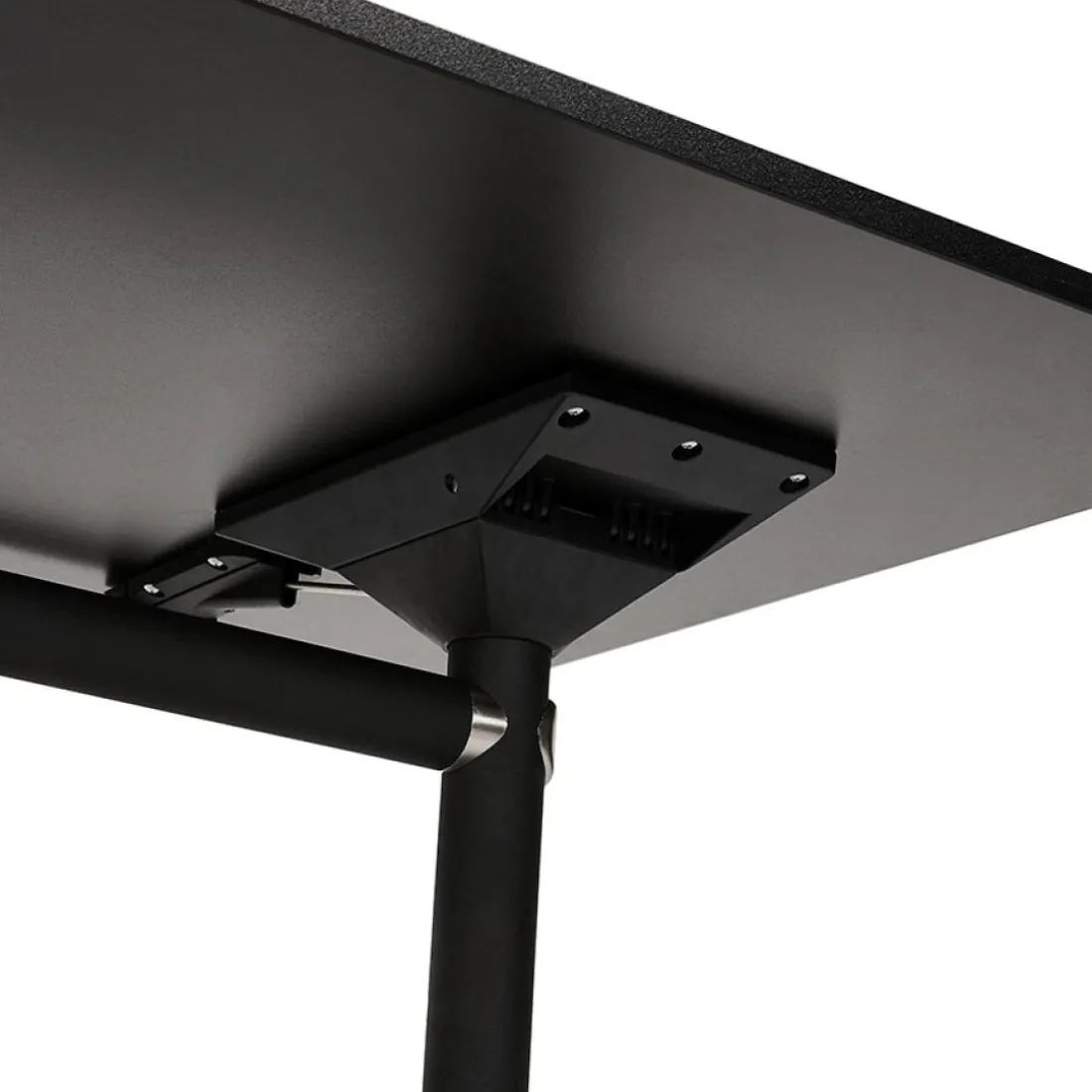 Bureau pliant 'FLEXO' noir sur roulettes
