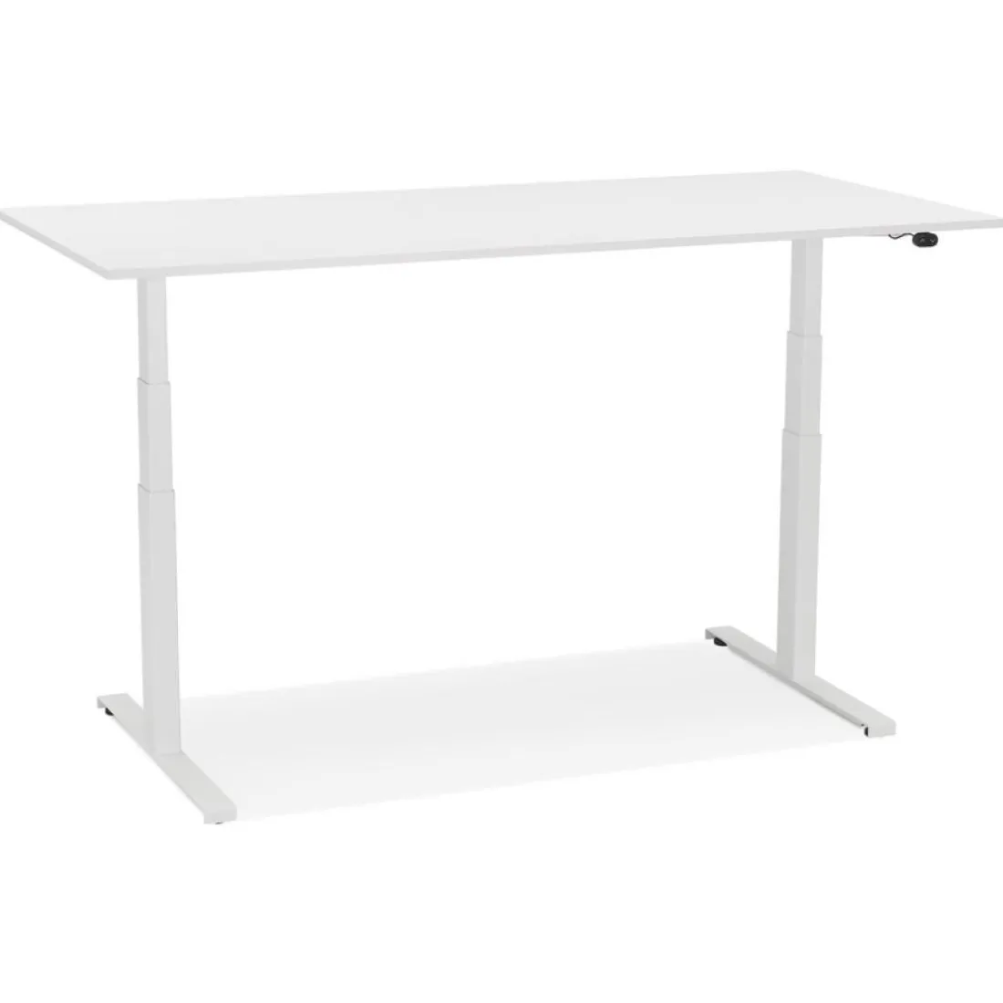 Bureau réglable en hauteur électrique 'TRONIK' blanc