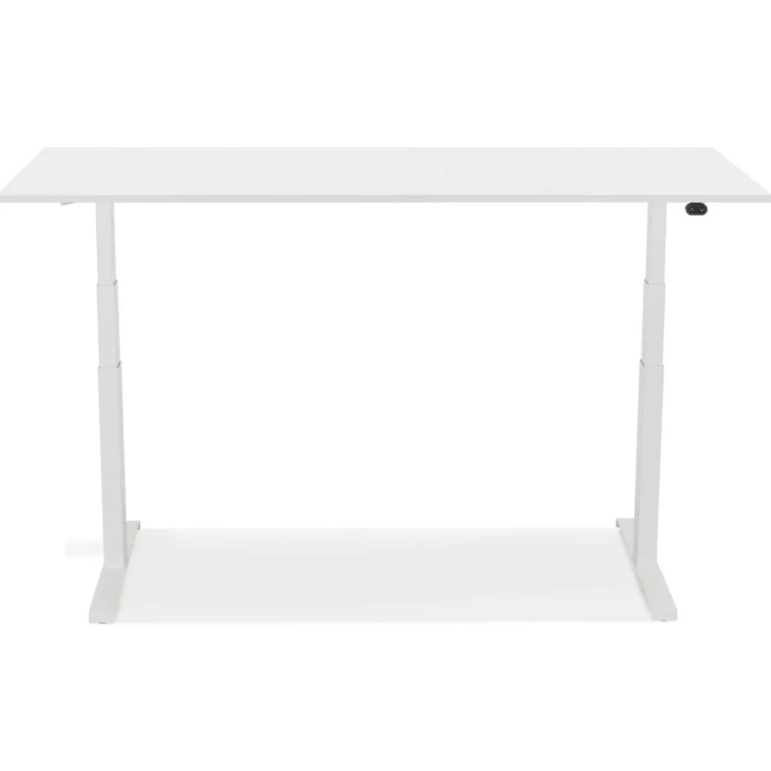 Bureau réglable en hauteur électrique 'TRONIK' blanc