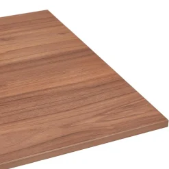 Bureau réglable en hauteur en bois Noyer et métal noir 'OSMOSE'