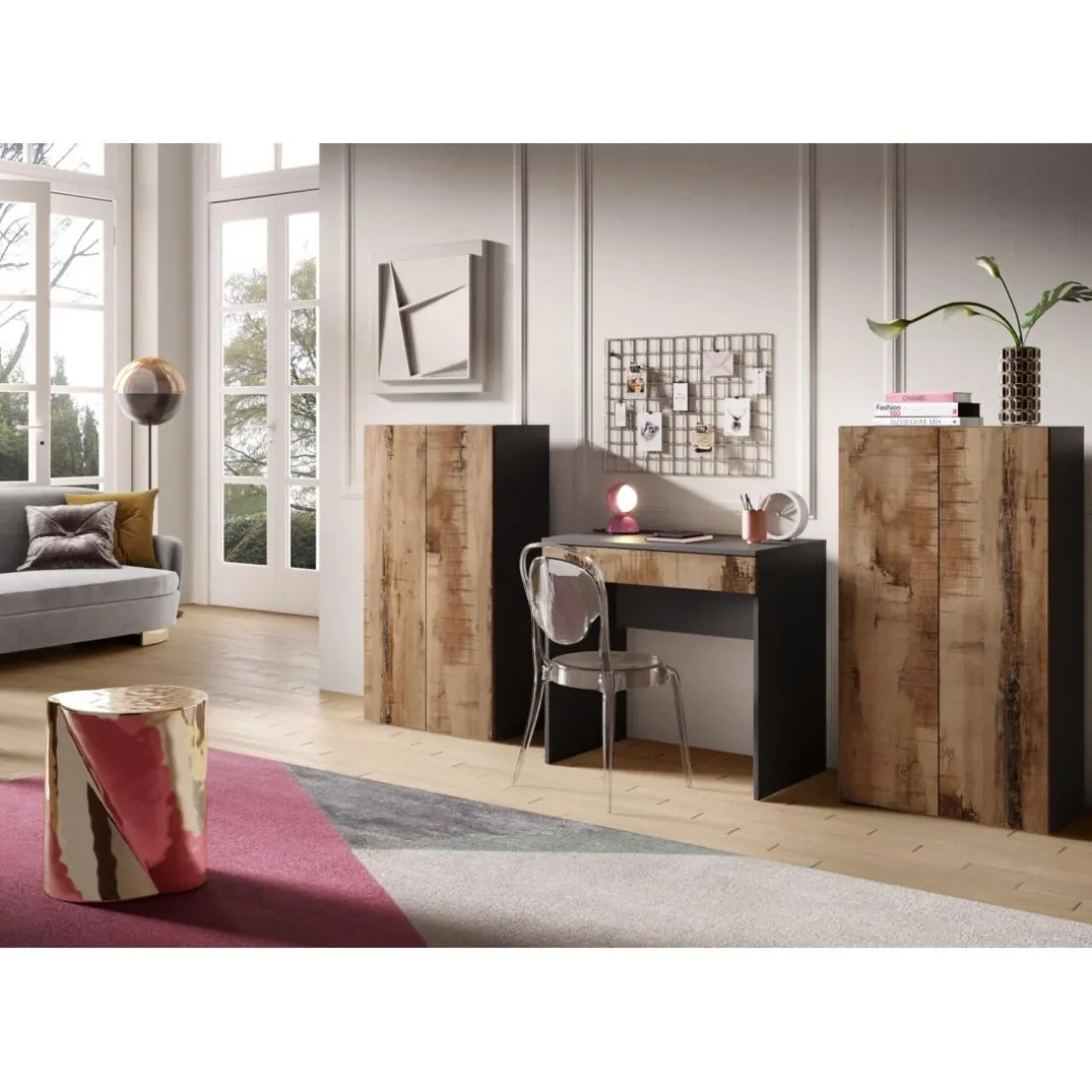 Bureau Tons Bois Panneau de particules