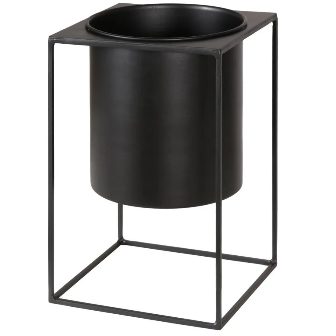 Cache-Pot Métal Noir 30 cm EXPO