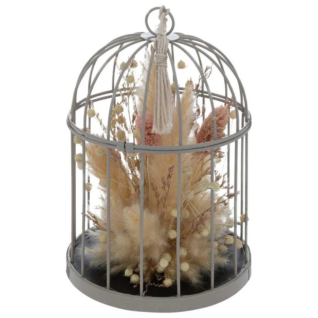 Cage en métal gris