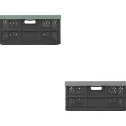 Caisse pliable plastique vert