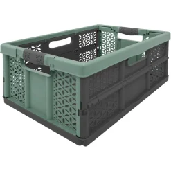 Caisse pliable plastique vert