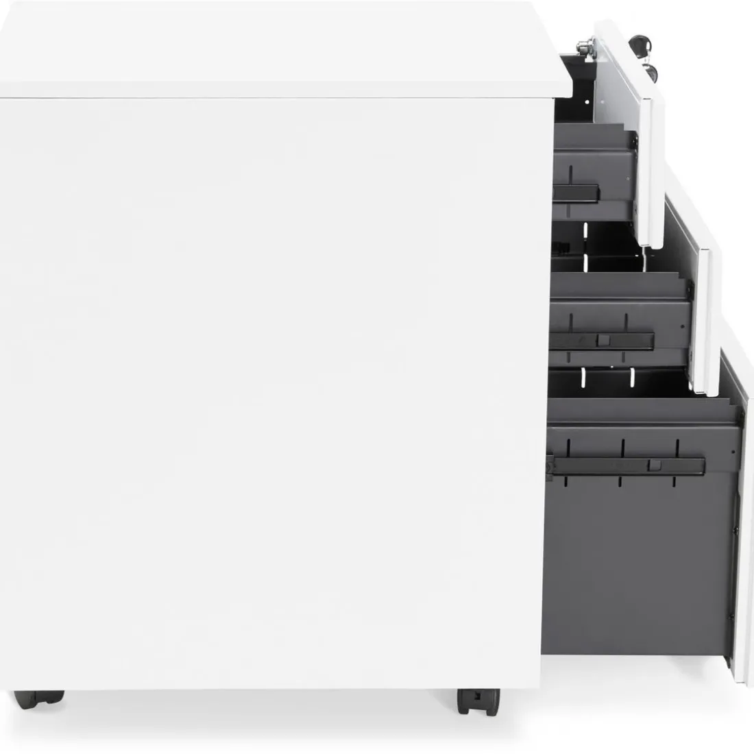 Caisson de rangement à roulettes blanc SEGA