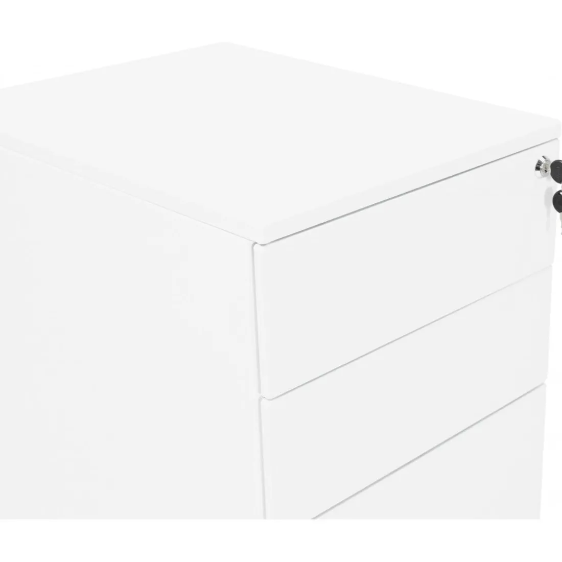 Caisson de rangement à roulettes blanc SEGA