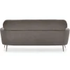 Canapé 3 places moderne avec haut dossier Damigal Tissu doux Gris taupe