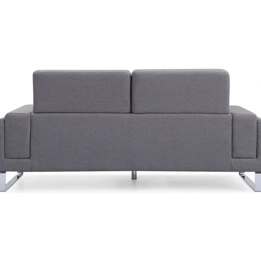 Canapé 3 Places Tissu Gris Clair BATO