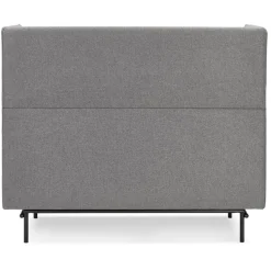 Canapé acoustique 2 places 'VISAVI' avec haut dossier en tissu gris foncé