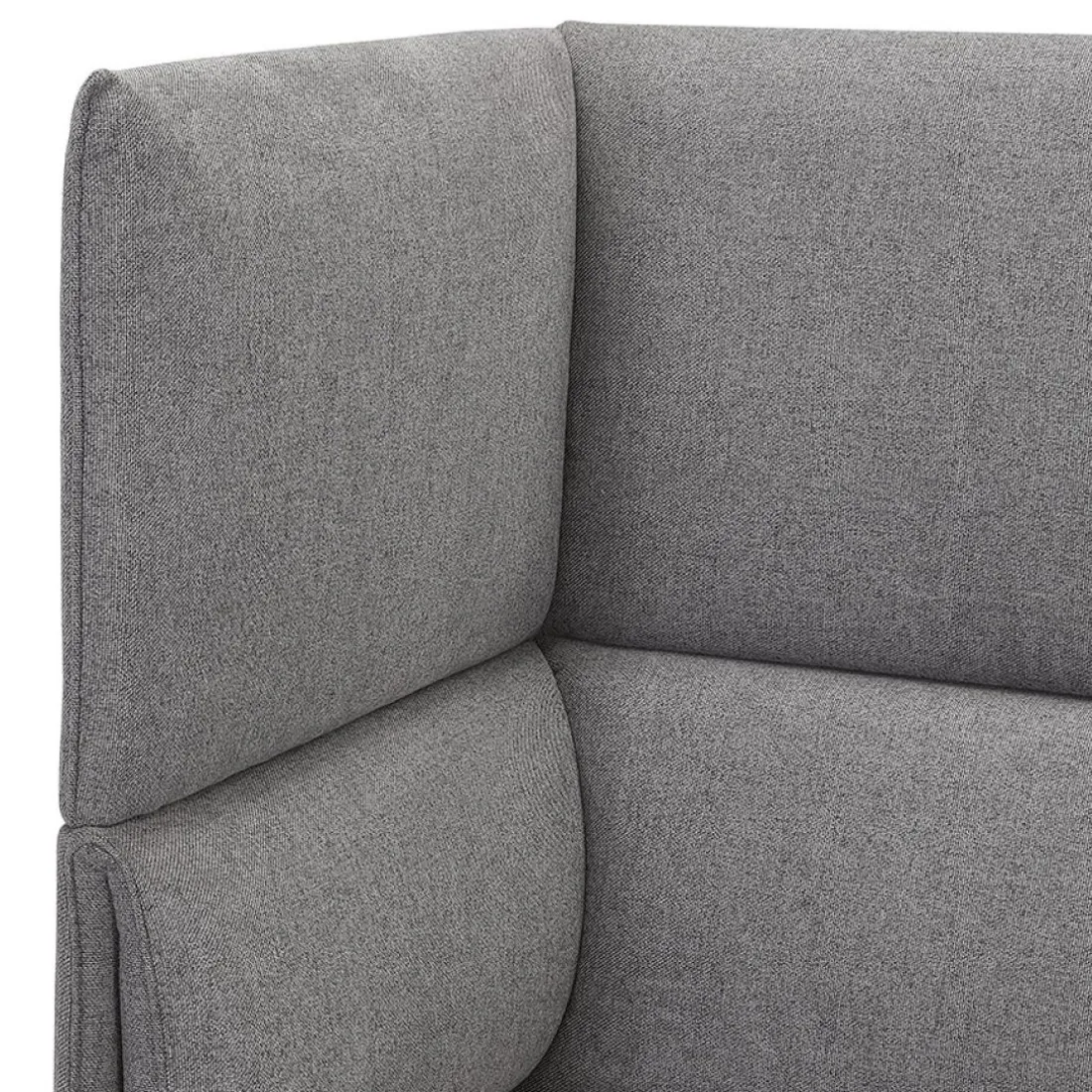Canapé acoustique 2 places 'VISAVI' avec haut dossier en tissu gris foncé